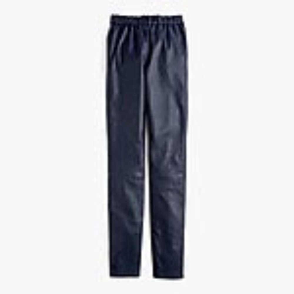 J. Crew Collection Leather Legging in Navy - Size 6 - New without Tags